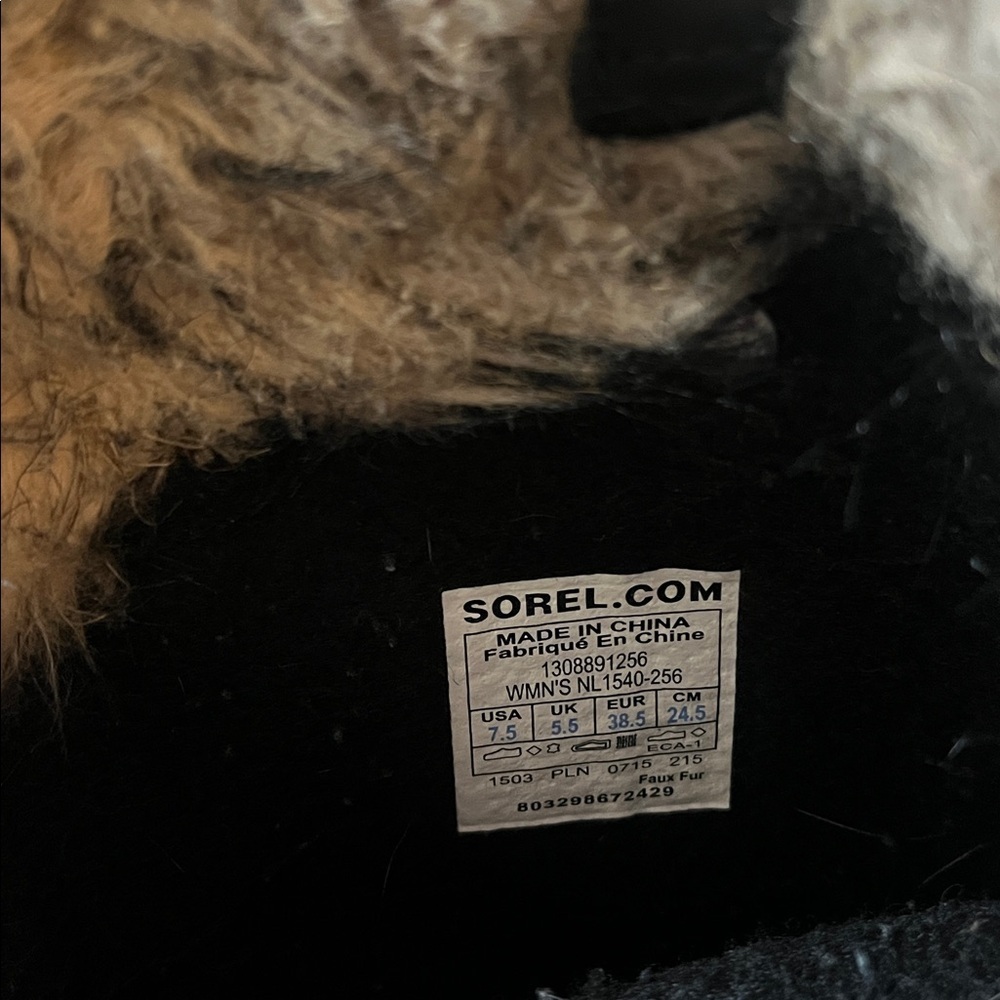 SOREL WOMENS BROWN TOBACCO JOAN OF ARCTIC SNOW BOOTS WOMENS 7.5 - Picture 9 of 9
